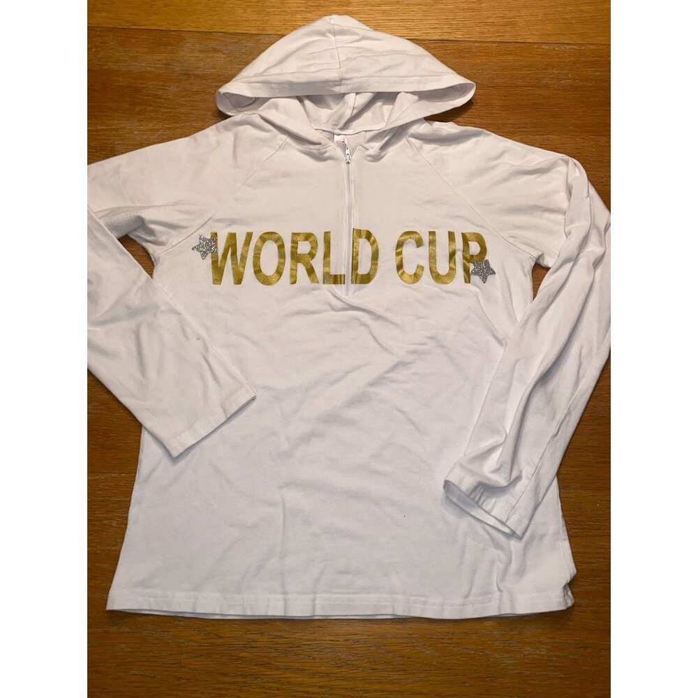 Bella World Cup All Star Cheer 1/4 Zip Up Hoodie-XL